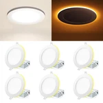 Eosmile 4 Inch White Led Recessed Lighting With Night 6 Pack,canless Wafer. Fixed Price $85.47.