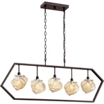 Quoizel 5-LIGHT E12 42"W X 16H" 6" Palladian Bronze Linear Chandelier MNL542PN. Fixed Price $332.49.