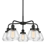 Innovations Lighting 916-5CR-14-25 Fulton Chandelier Black. Fixed Price $761.20.