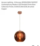 Access Lighting Hi 28102LEDDLP-BCP/CP Contemporary Modern Led.... Fixed Price $92.00.