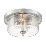 Nuvo Lighting Bransel 2 Flush Mount, Seeded, Brushed Nickel 60-7190. Fixed Price $148.00.