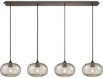4-PENDANT Elk Linear Lighting Oiled Bronze For Kitchen. Fixed Price $250.00.