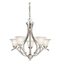 Kichler Dover 23" Chandelier Brushed Nickel, 5-LIGHT Classic Foyer Or Dini.... Fixed Price $305.94.