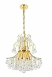 Chandelier Crystal Dining Room Kitchen Foyer Gold 10 Lighting Fixture 23". Fixed Price $488.13.