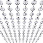 33FT K9 Glass Crystal Garland Strands - Hanging Chandelier Gem Bead Chain 14MM. Fixed Price $30.60.