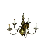 Vintage Brass Arm Dutch Colonial Williamsburg Chandelier 1950S Ul Crown Made. Fixed Price $89.99.
