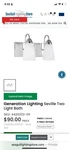 Generation Lighting Seville Bath 4420202-05 Chrome. Fixed Price $49.00.
