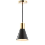 Jonathan Y Apollo 6 In. 1-LIGHT Black/brass Gold Metal Led Pendant. Fixed Price $14.49.