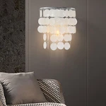 Wall Mounted Light Silver Sea Shell Shape Modern Pendent Lamp Sconce Fixture. Fixed Price $28.74.