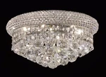 Palace Bagel 12" 4 Light Crystal Chandelier Flush Mount Ceiling Chrome. Fixed Price $195.00.