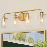 Classy Leaves Bathroom Fixtures, 4 Lights Vanity Light, Gold. Fixed Price $41.59.