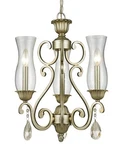 Z-lite 720-3-AS Light Antique Nickel Vintage Chandelier New Box. Fixed Price $124.95.