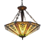 Harrison Tiffany-style 3 Light Inverted Ceiling Pendant Fixture 25" Shade. Fixed Price $212.80.