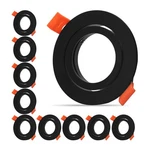 Pack Of 10 Black Led Downlights Frame Round Fixture Holders Adjustable Cutout.... Fixed Price $57.52.
