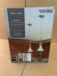 Allen + Roth 1- Light Polished Nickel Transitional Dome Mini Pendant. Fixed Price $47.99.