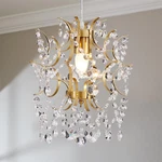 Mini Crystal Chandelier - Modern Gold Brass Pendant Light For Home Decor. Fixed Price $108.99.
