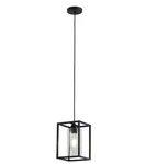 1-LIGHT Industrial Black Square Pendant Farmhouse Island Retro Vintage Han. Fixed Price $39.12.