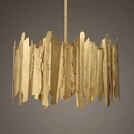 Golden Gate Industrial Style Metal 28" Pendant Chandelier Light Uttermost 21579. Fixed Price $2268.00.