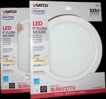 Satco S9358 Blink Transitional Inch Surface Mount 18.5W 120V Led 3000K White. Fixed Price $21.59.