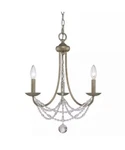 Golden Lighting 7644-M3 Ga Mirabella 3-LIGHT Mini Chandelier Aura. Fixed Price $53.00.