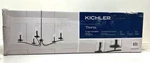 Kichler Thorna 5-LIGHT Chandelier With Clear Water Glass In Black. Fixed Price $74.95.
