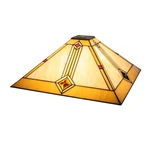 Meyda Lighting 17" Square Diamond Mission Shade, Coral/beige - 141958. Fixed Price $473.60.