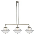 Innovations Large Oxford 3-LT Island, Pn/clear 213-PN-G542-LED. Fixed Price $1058.20.