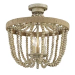 Savoy House 3-LIGHT Ceiling Light, Natural Wood/rope M60002-97. Fixed Price $556.00.