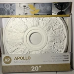 Ekena Millwork CMR20AP Apollo Ceiling Medallion - Inch Primed New. Fixed Price $29.99.