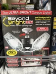 Beyond Led Ultra-bright Motion Activated Garage Light 6000 Lumens New. Fixed Price $10.00.