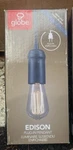 Globe Electric 1-LIGHT Vintage Edison Matte Black Mini-pendant. Fixed Price $11.15.