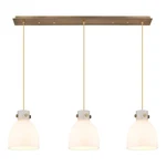 Innovations Newton Bell 3LT 8" Cl Pendant, Bs/wh 123-410-1PS-BB-G412-8WH. Fixed Price $961.40.