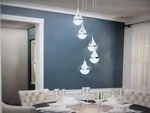 Artika Glitzer 30-WATT 5 Light Chrome Modern Integrated Led Pendant. Fixed Price $54.10.