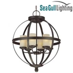 Sea Gull Sfera 24" Light Chandelier, Autumn Bronze, 3190406-715. Fixed Price $519.95.