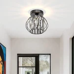 Yansun 1-LIGHT Semi Flush Mount Matte Black 7.08" W-ZM-BX01203ABL 2- Pack. Fixed Price $34.99.