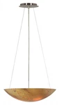 Kenroy Lighting Monza 3 Bulb Blown Glass Pendant Brushed Steel, 90070BS-PRL. Fixed Price $89.99.