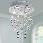 Bestier Modern Crystal Round Raindrop Chandelier Lighting Flush Mount Led. Fixed Price $104.99.
