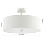 Safavieh Jolana 3LT 12.5" Flush Mount, Reduced Price 2172782727 FLU4069B. Fixed Price $82.00.