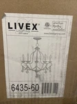 Livex Lighting Chesterfield Chandelier Antique White 6435-60 *. Fixed Price $112.66.