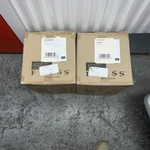 (2) Feiss P1374PN Hanging Lights Pendant Brand New Boxes Read Description.. Fixed Price $189.00.