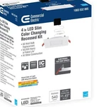 Commercial Electric Ultra Slim Led Color Changing Recessed Kit White 4 92096. Fixed Price $13.00.