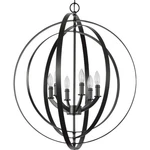 Progress Lighting P3889 Equinox 6 28"W Taper Candle - Black. Fixed Price $874.99.