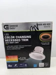 Commercial Electric 53805301 Led Color Changing Recessed With Night Light Trim. Fixed Price $14.88.