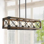 Lnc Colorado 5-LIGHT Black Modern Farmhouse Rectangular Dining Room Chandelier. Fixed Price $175.70.