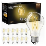 Dalattin 12 Pack A19 Vintage Led Edison Bulbs, Dimmable, 60W Equivalent, High.... Fixed Price $36.64.