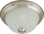 Maxim 5831FTSN Essentials 2-LIGHT Flush Mount, Satin Nickel, Frosted Glass, 60W. Fixed Price $26.94.