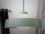 Rennnsan Winnie 1-LIGHT Green Mid-century Modern Pendant Opal Glass Shade. Fixed Price $76.46.