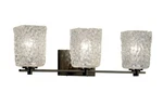 Justice Design Veneto Luce Era 25" 3-LIGHT Led Bath Vanity Open Box. Fixed Price $89.99.