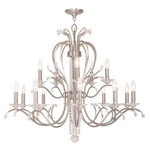 Livex Lighting Serafina Chandeliers, Brushed Nickel 51009-91. Fixed Price $3449.90.