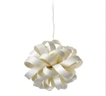 Lzf Agatha Ball Pendant Light Ivory White Led Brushed Nickel Contemporary. Fixed Price $1400.00.